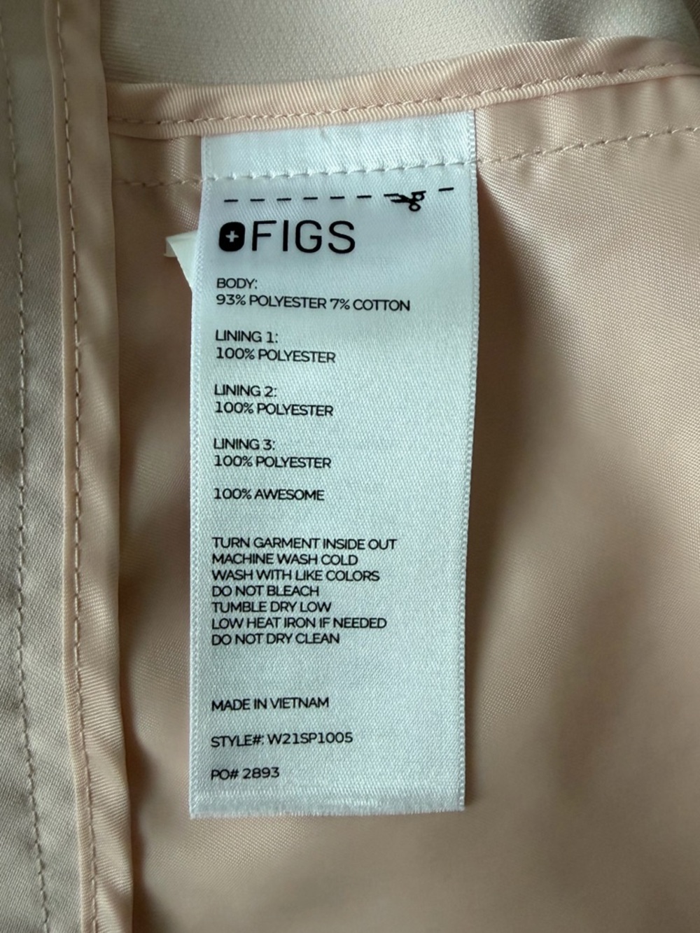 FIGS Women’s Bellevue Pink Powder Lab Coat: Limited Edition S - Picture 15 of 16